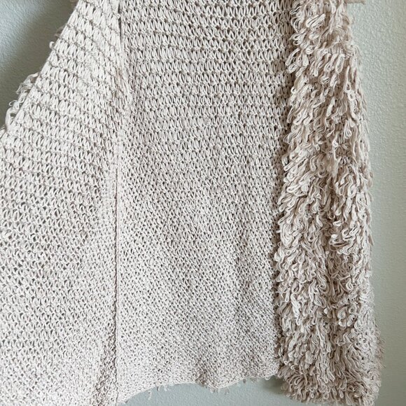 Twg Light Pink Vintage Boho Looped Crochet Sweater Vest – XS – Y2K Cozy Vibes - Picture 8 of 10